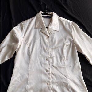 Preston & York Cream Satin Blouse